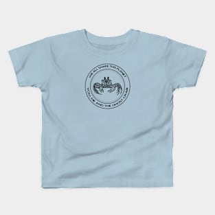 Ghost Crab - We All Share This Planet - meaningful animal design Kids T-Shirt